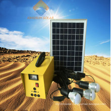 10W Small Solar Panel Lighting System for Home/Outdoor Camping